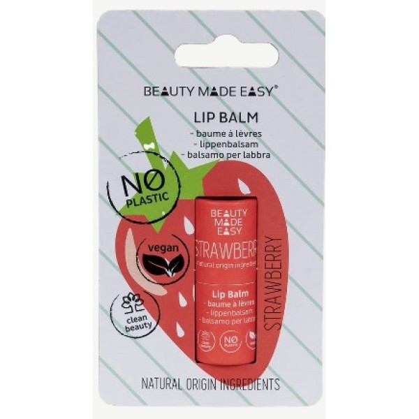 Beauty Made Easy Lip Balm Strawberry Vegan